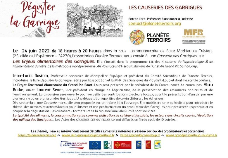 #1# Causerie des Garrigues du 24 juin 2022